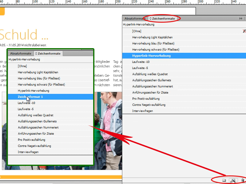 Wskazówki i tricki dotyczące programu Adobe InDesign: Szybkie tworzenie i stosowanie formatów znaków i akapitów.