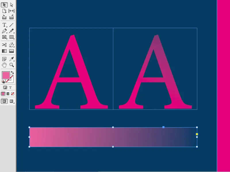 Das Weiche-Verlaufskante-Werkzeug in InDesign