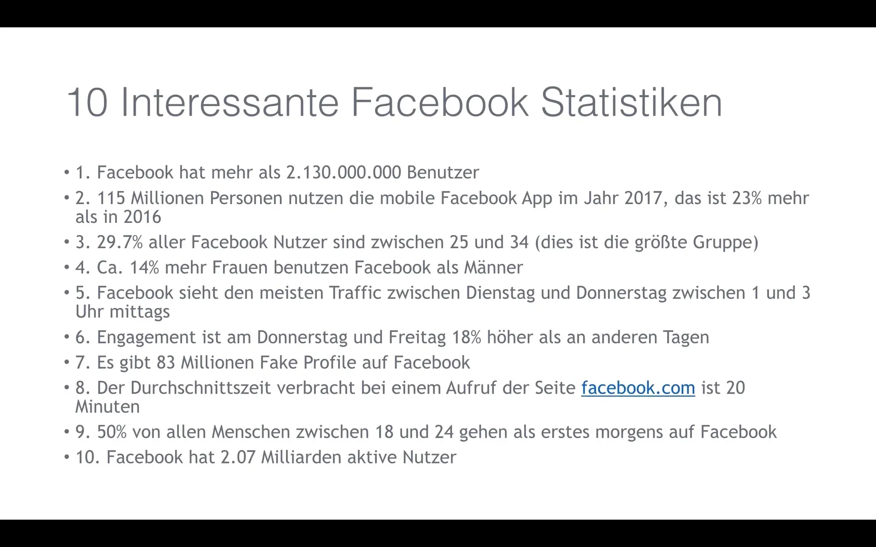 Succesvolle Facebook-marketing: 10 statistieken voor jou