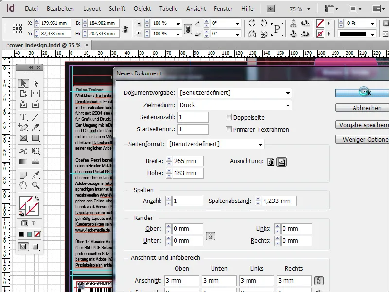 Diseño de carátulas y etiquetas para DVD - Parte 1: Configuración del documento y creación del primer molde con efectos