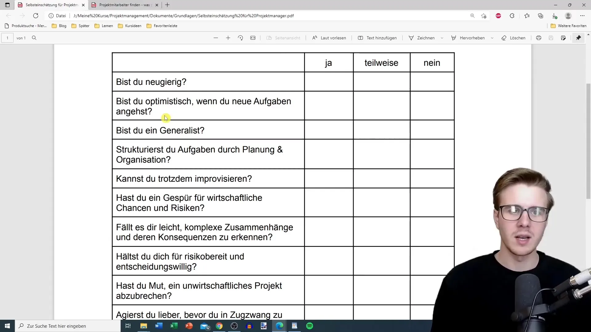 Auto-évaluation en gestion de projet - Étapes importantes pour toi