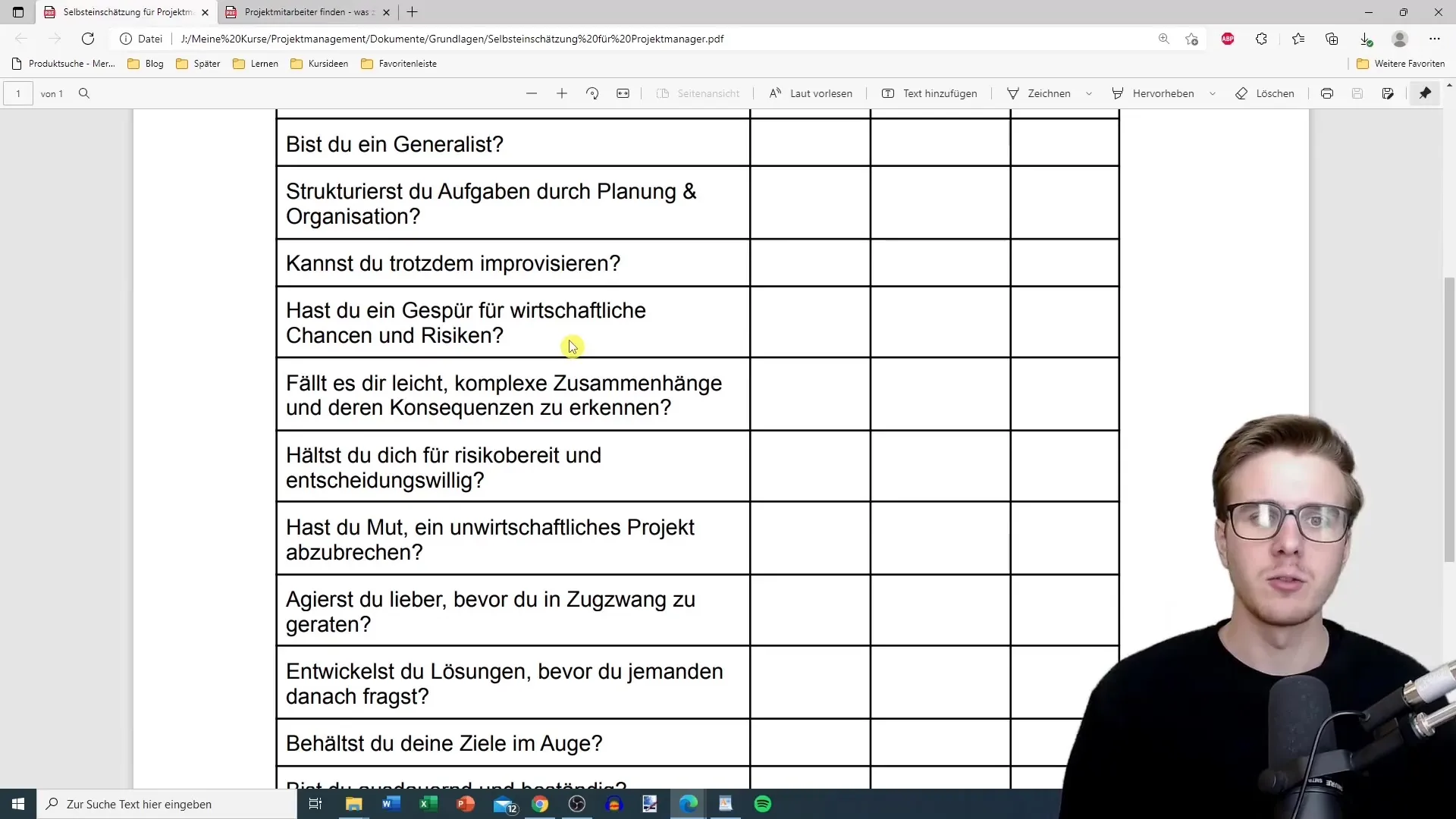 Auto-évaluation en gestion de projet - Étapes importantes pour toi