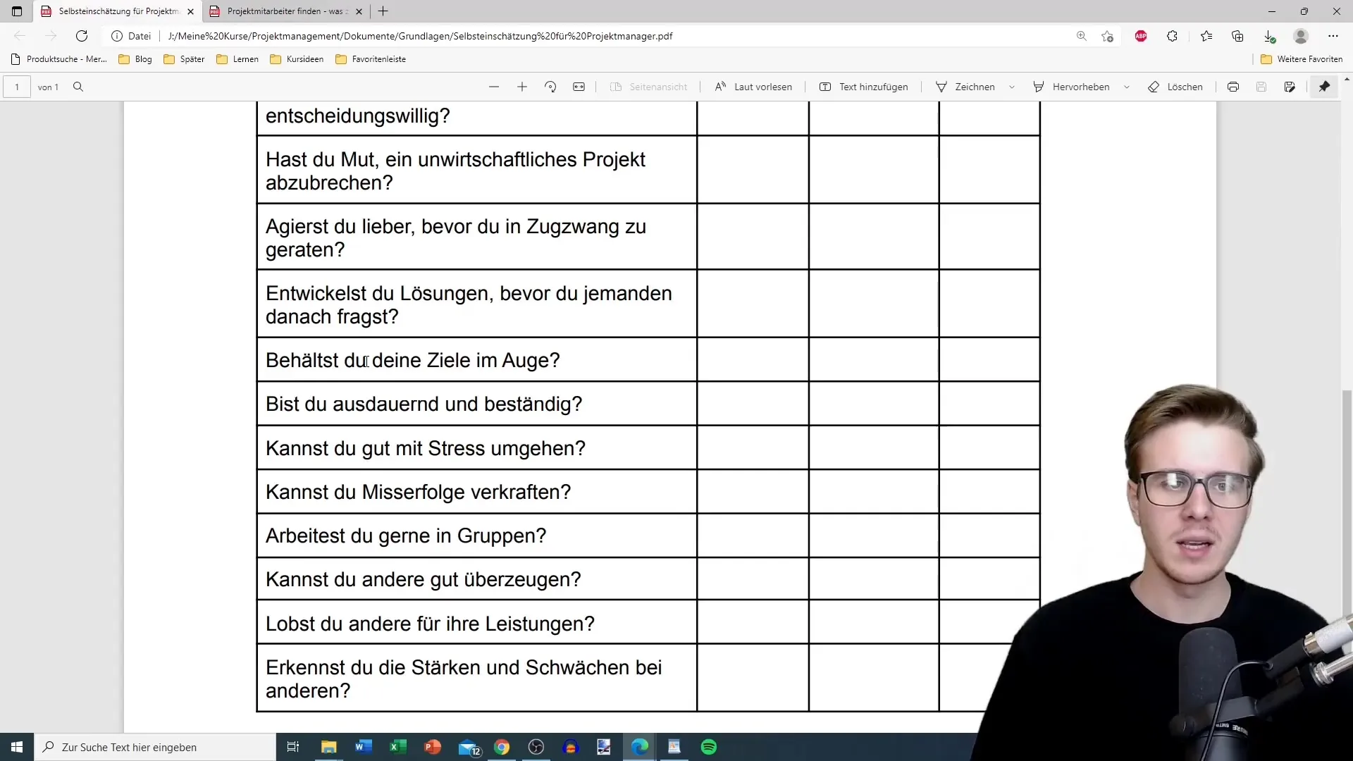 Auto-évaluation en gestion de projet - Étapes importantes pour toi