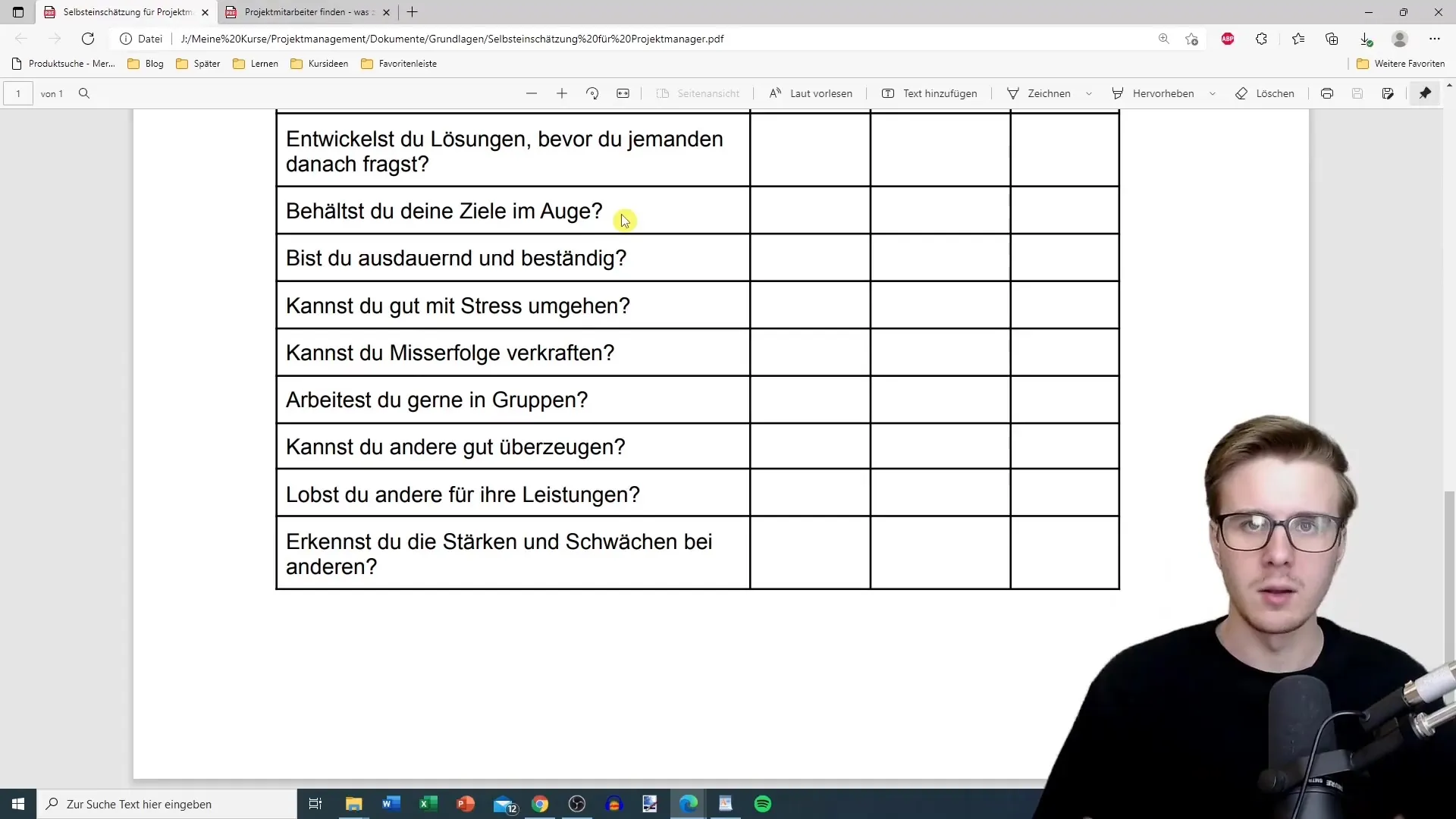 Évaluation personnelle en gestion de projet - Étapes importantes pour vous