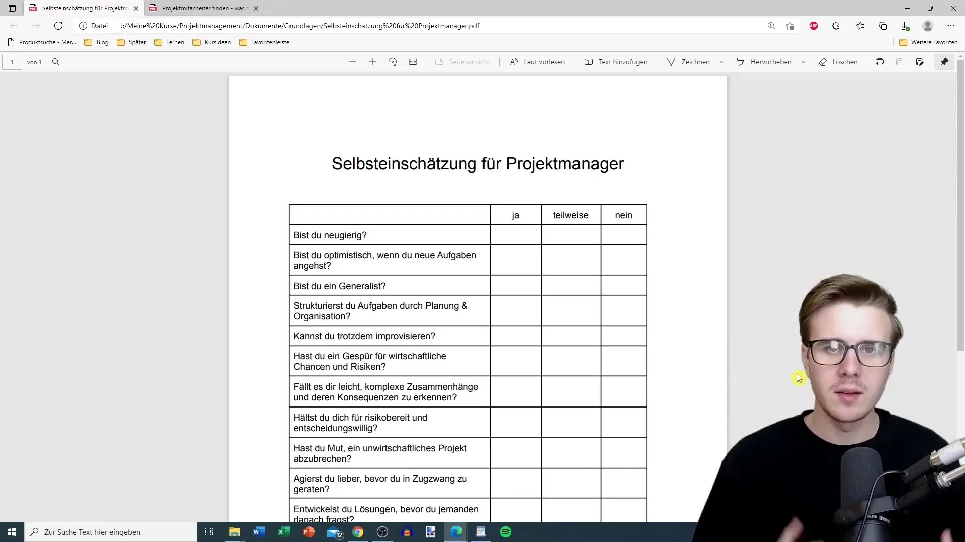 Auto-évaluation en gestion de projet - Étapes importantes pour toi