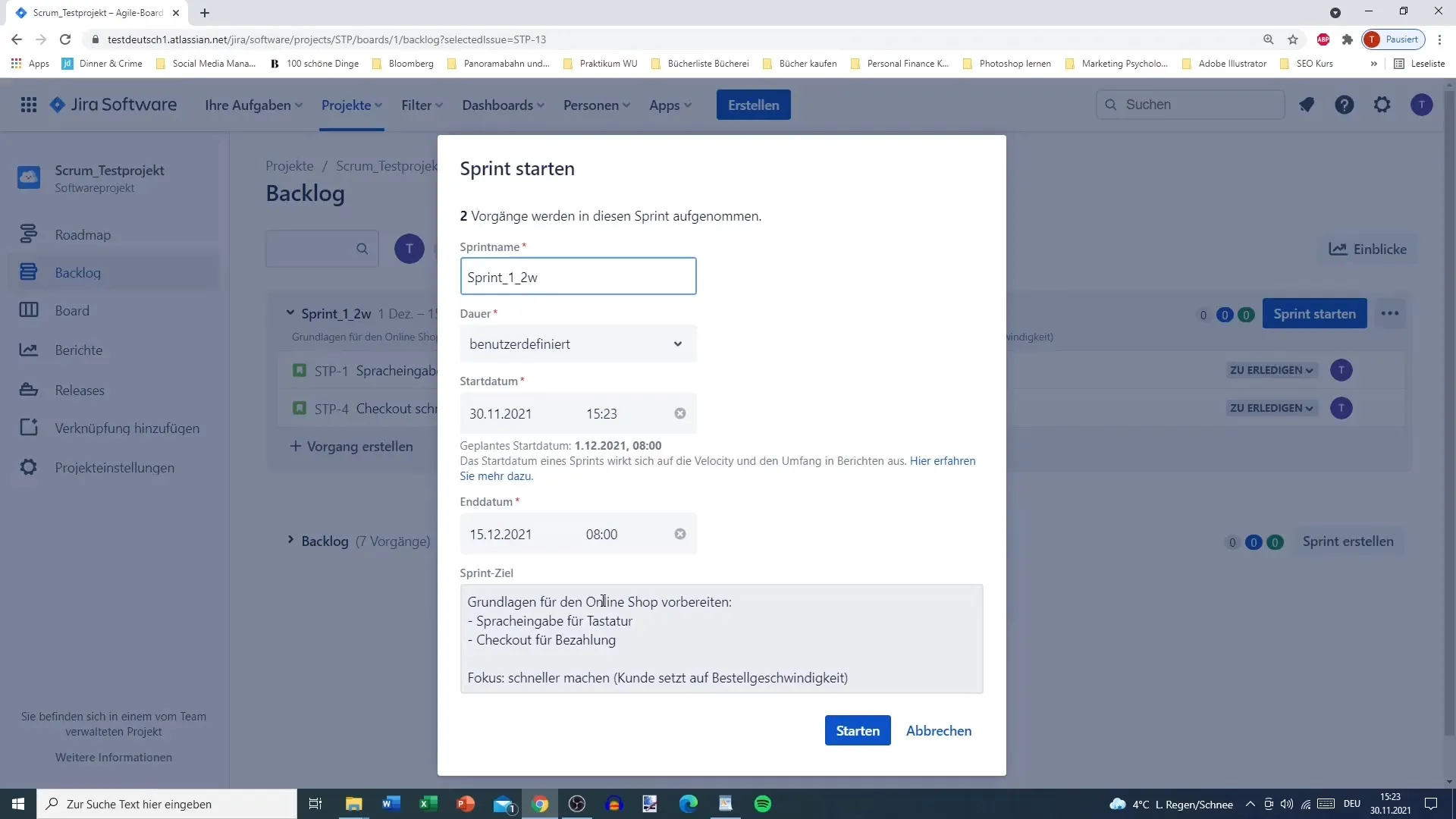 Jira Sprint'leri yönetmek - Adım adım kılavuz