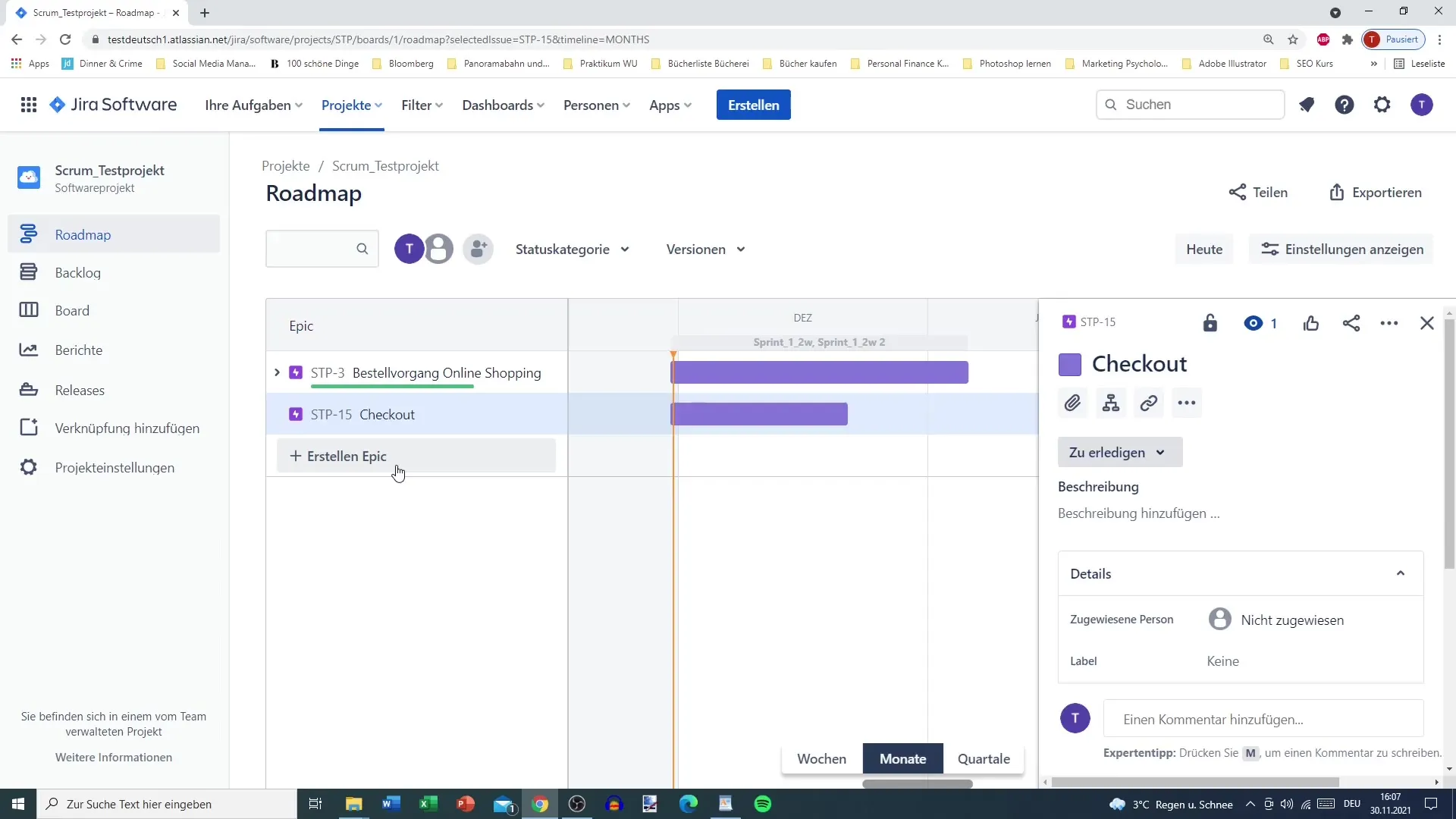 Bruk Jira Roadmap effektivt