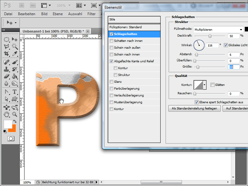 Rost - 6 Varianten, eine Rosttextur/einen Rosttext zu erstellen