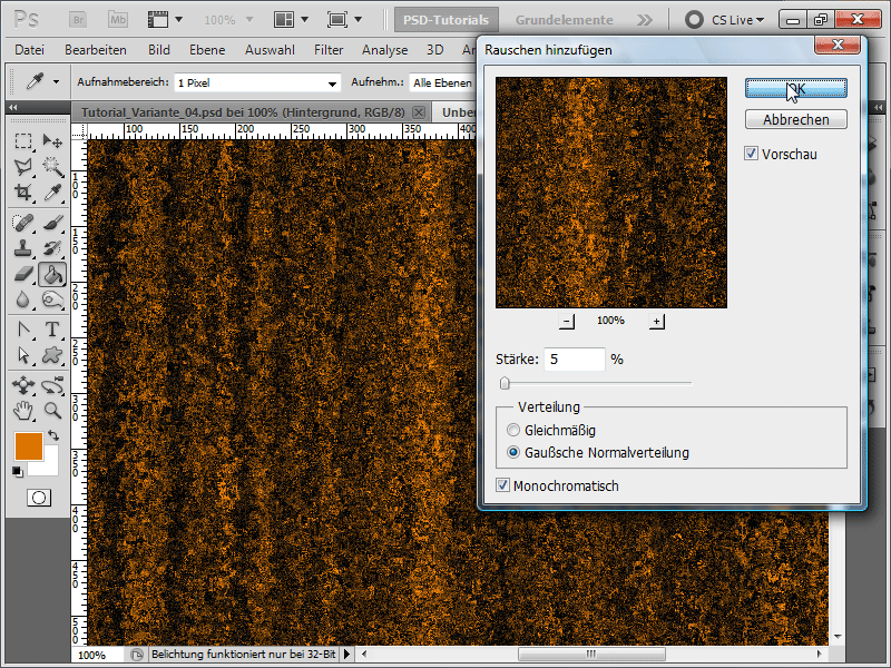 Rost - 6 Varianten, eine Rosttextur/einen Rosttext zu erstellen