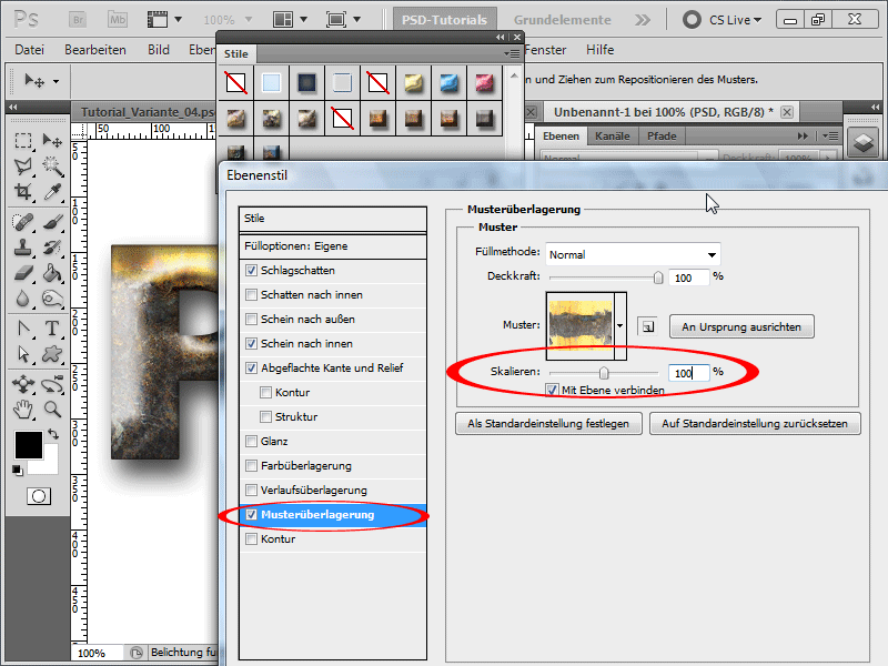 Rost - 6 Varianten, eine Rosttextur/einen Rosttext zu erstellen