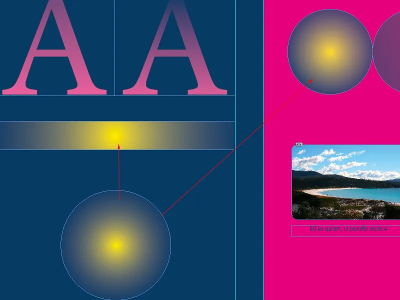 Das Pipette- und das Messwerkzeug in InDesign