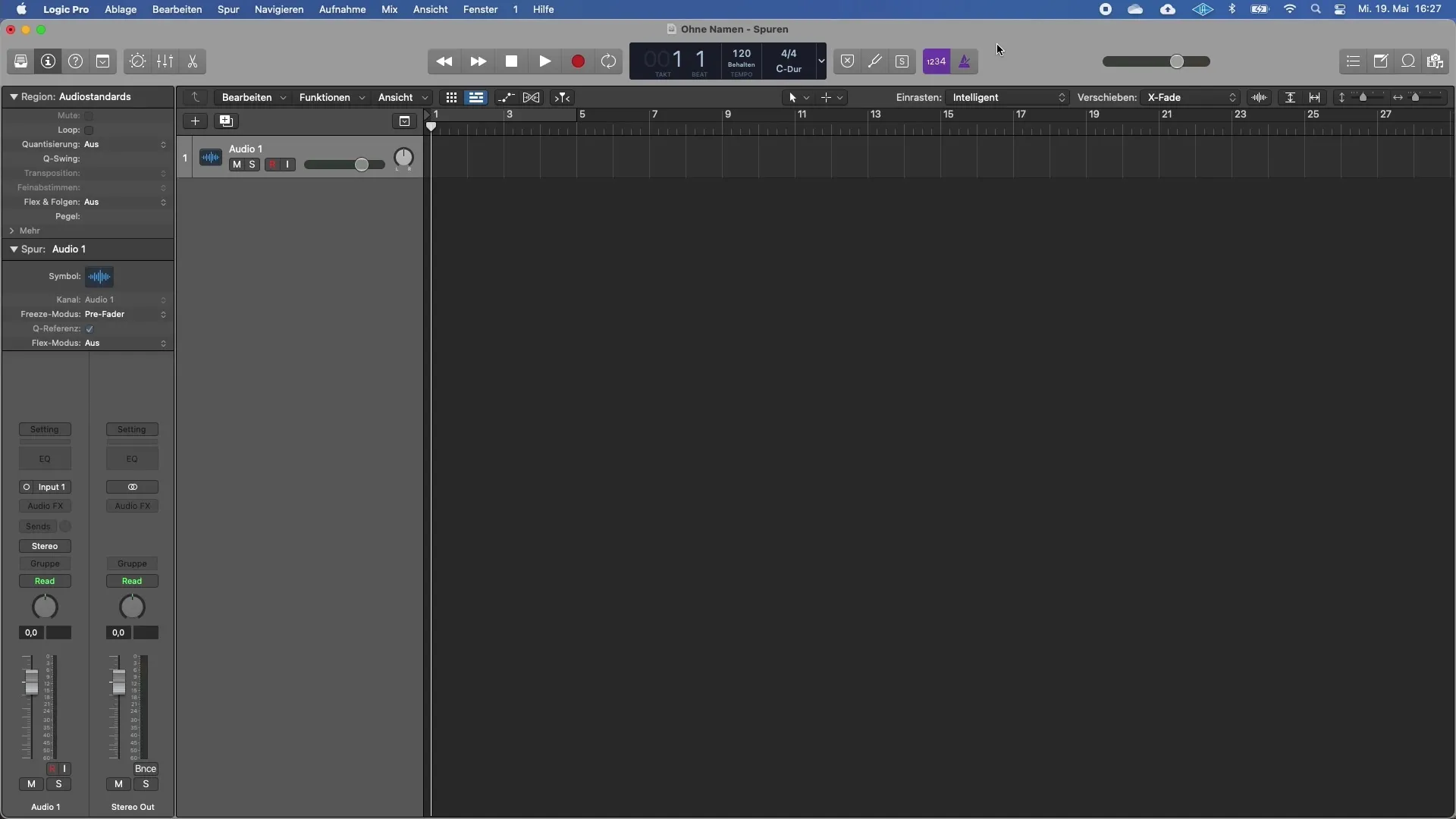 Vytváření stop v Logic Pro X je snadné