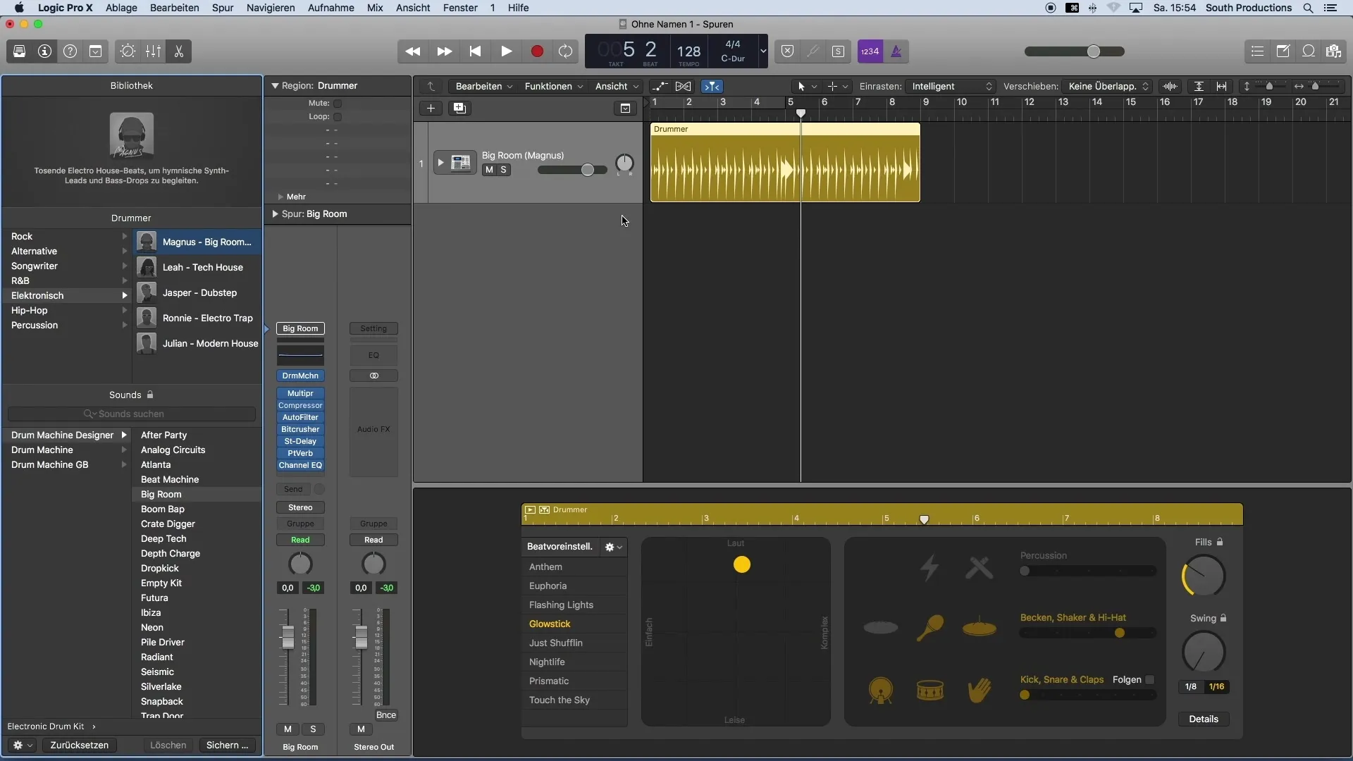 Lage trommerytmer med Logic Pro X Drummer