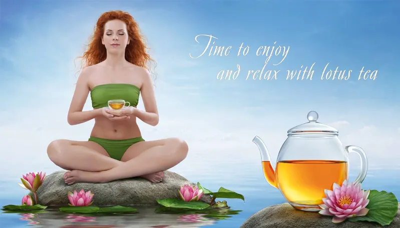 Lotus Tea advertising poster - Part 01 - Brainstorming