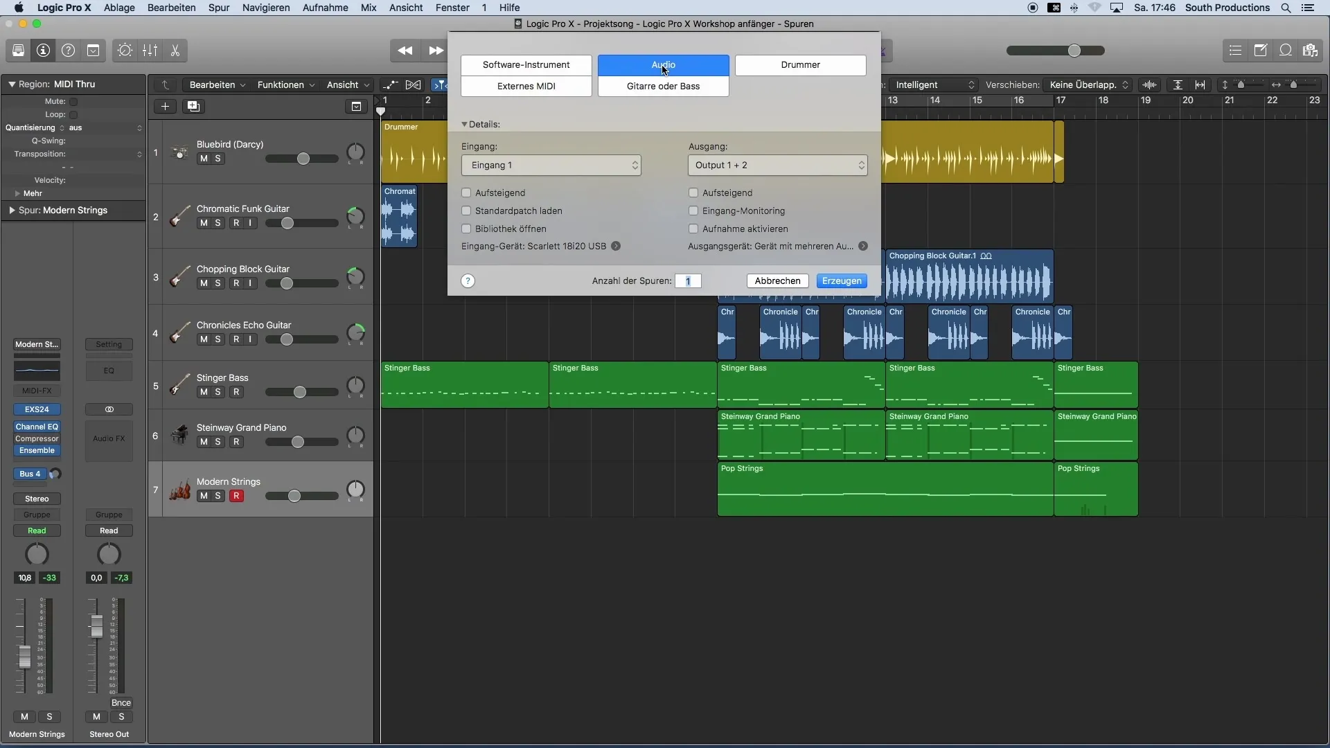 Merekam vokal di Logic Pro X - Panduan