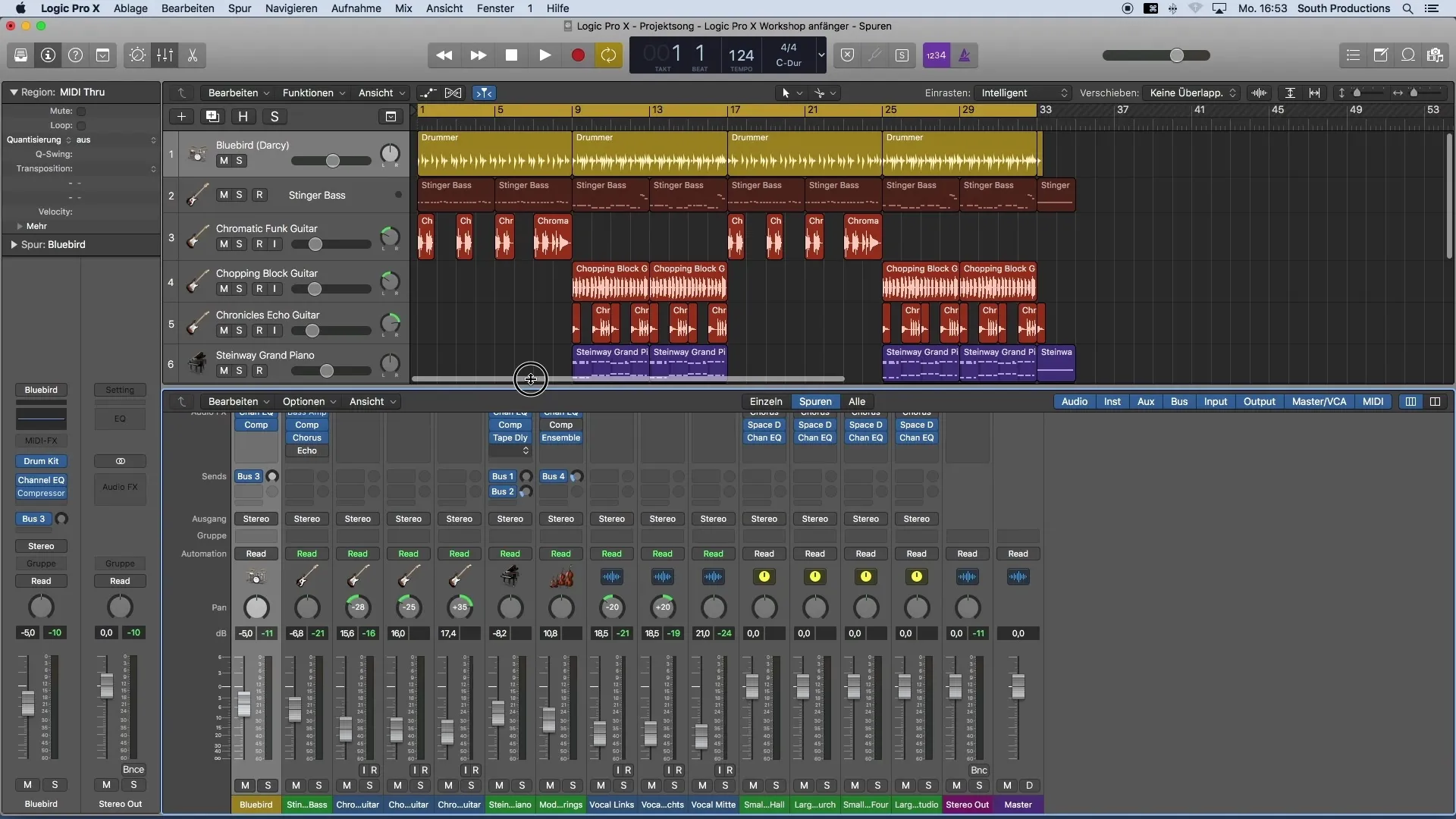 Start i Roughmix med Logic Pro X