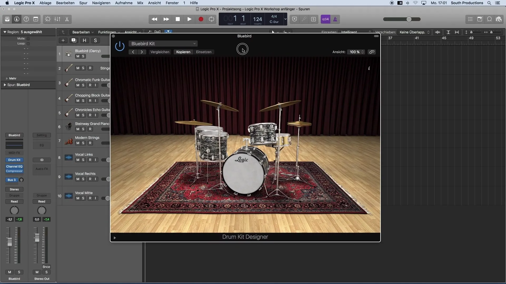 Memulai rough mix dengan Logic Pro X