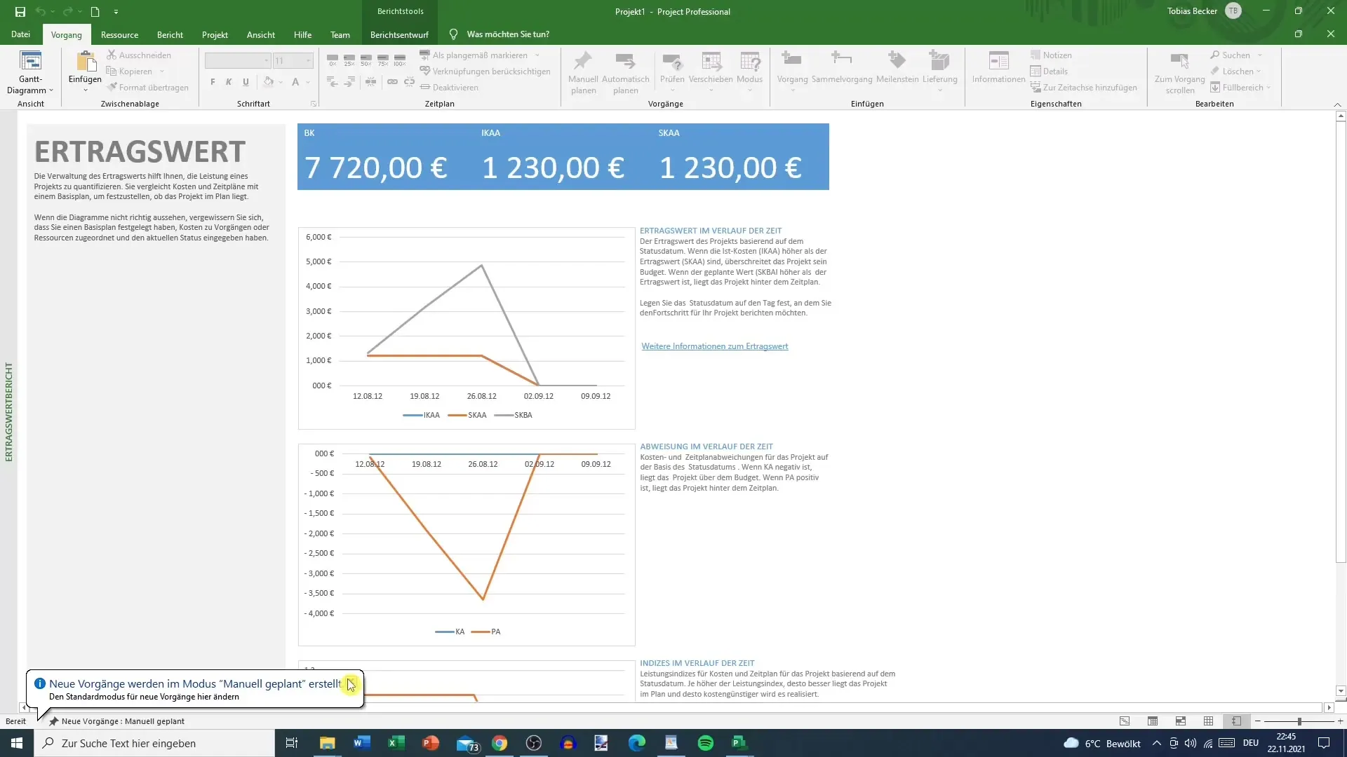 Memanfaatkan template secara efisien dalam MS Project