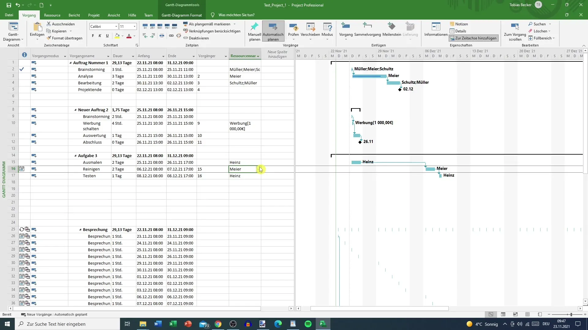 Ressourcenmanagement in MS Project effektiv gestalten