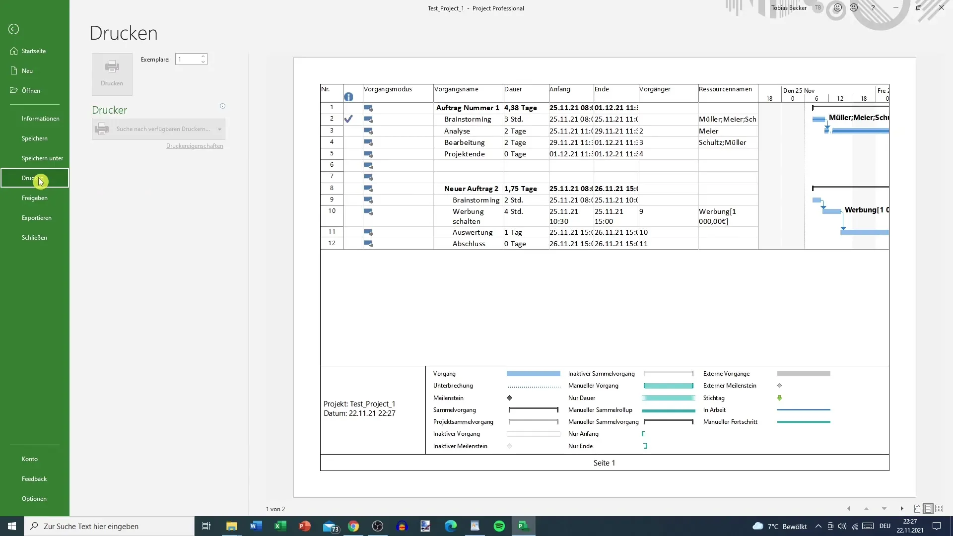 MS Project-projektien helppo tulostaminen