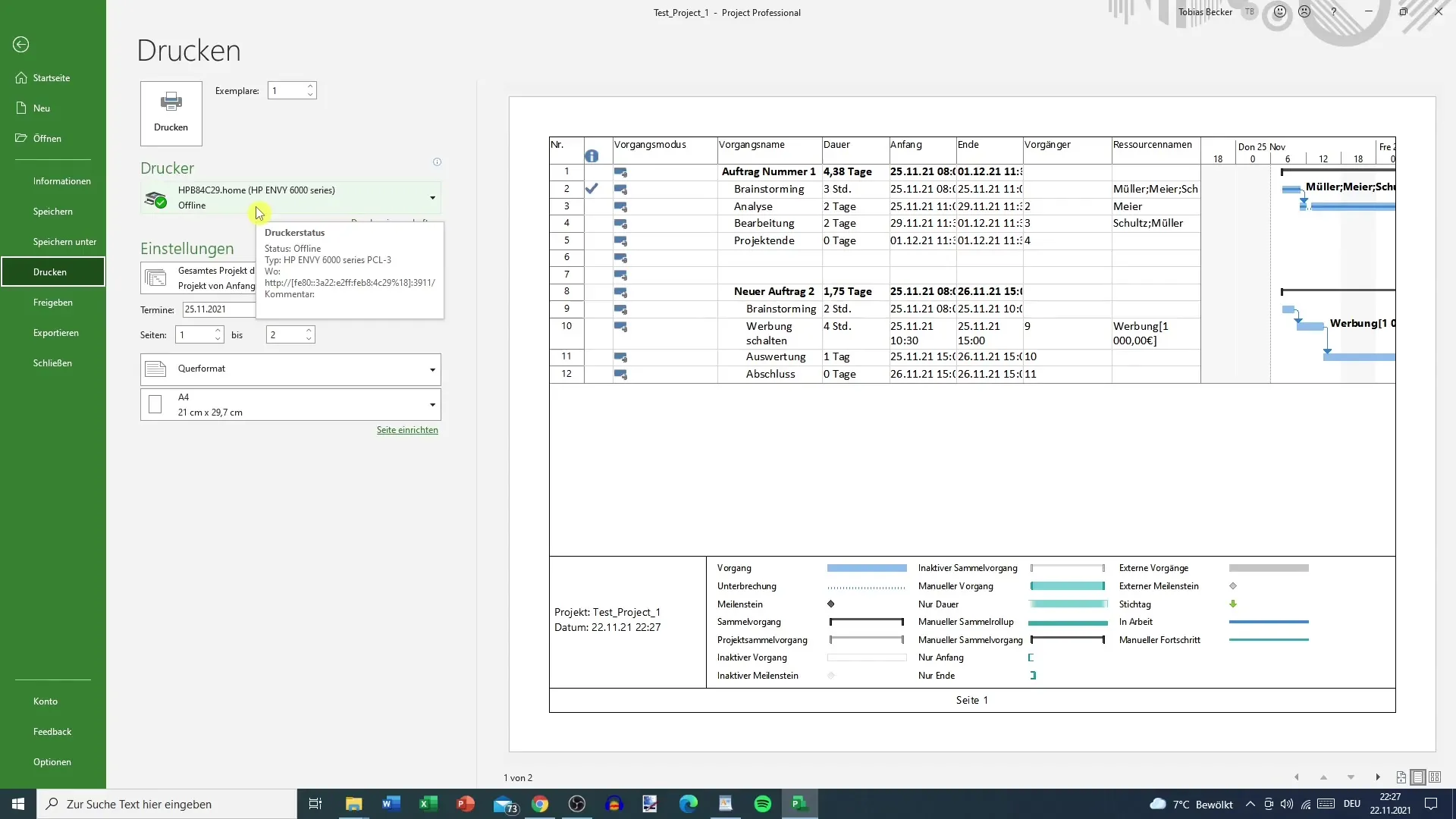 MS Project -projektien helppo tulostaminen