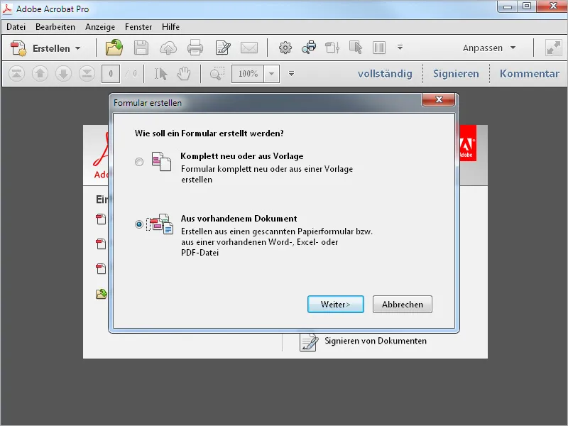 Create forms in Acrobat