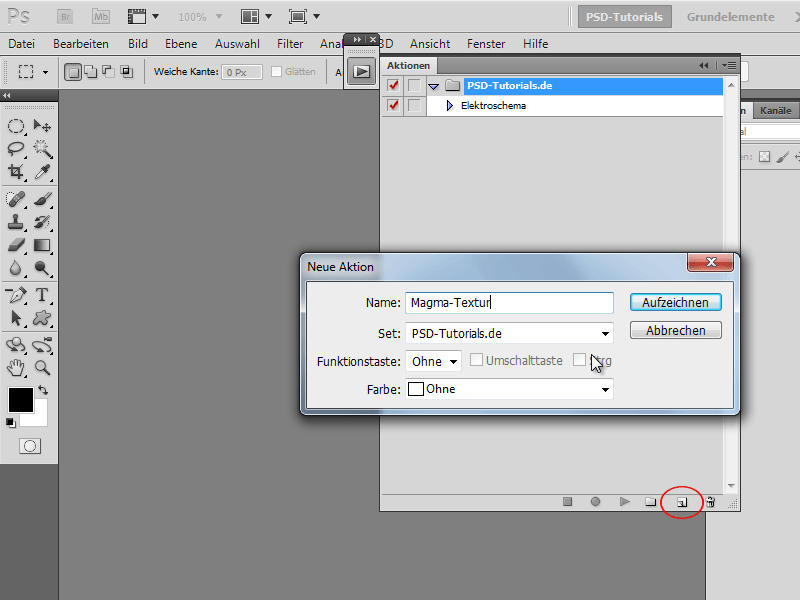 Textura de magma incluida la acción