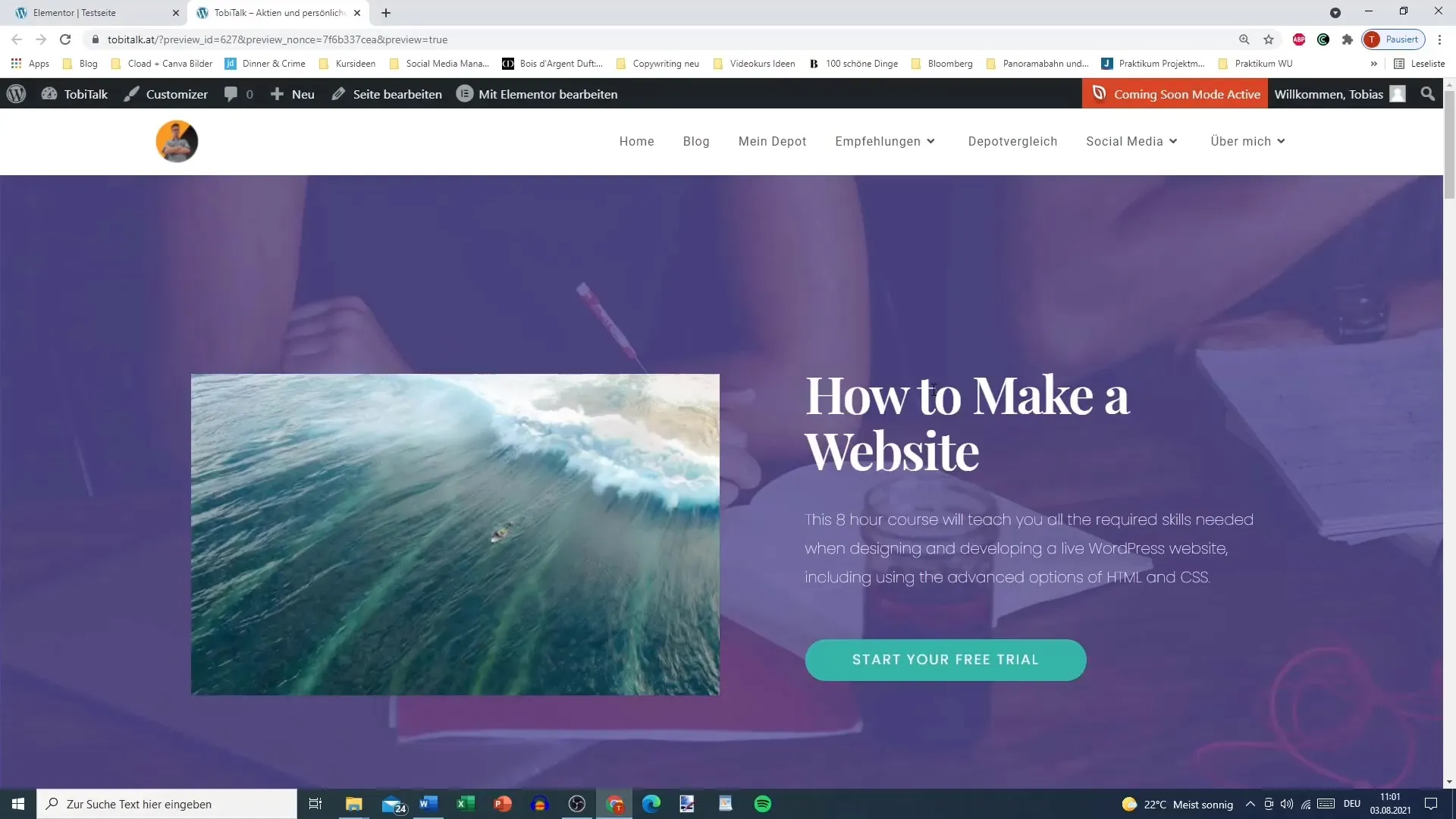 Efek Gerakan di Elementor untuk WordPress