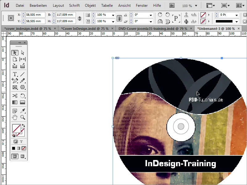 DVD cover and DVD label design - Part 4: Creating labels in InDesign