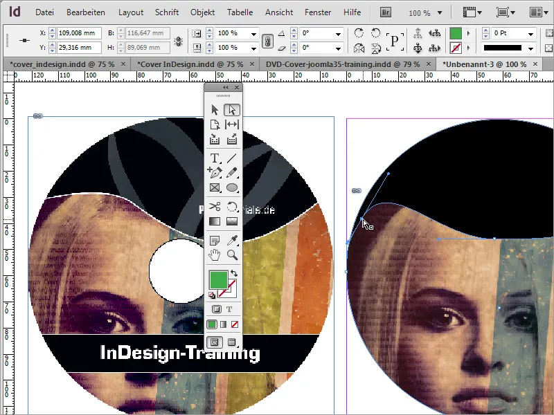 DVD kapak ve DVD etiketi tasarımı yapmak - Bölüm 4: InDesign'da etiket oluşturma