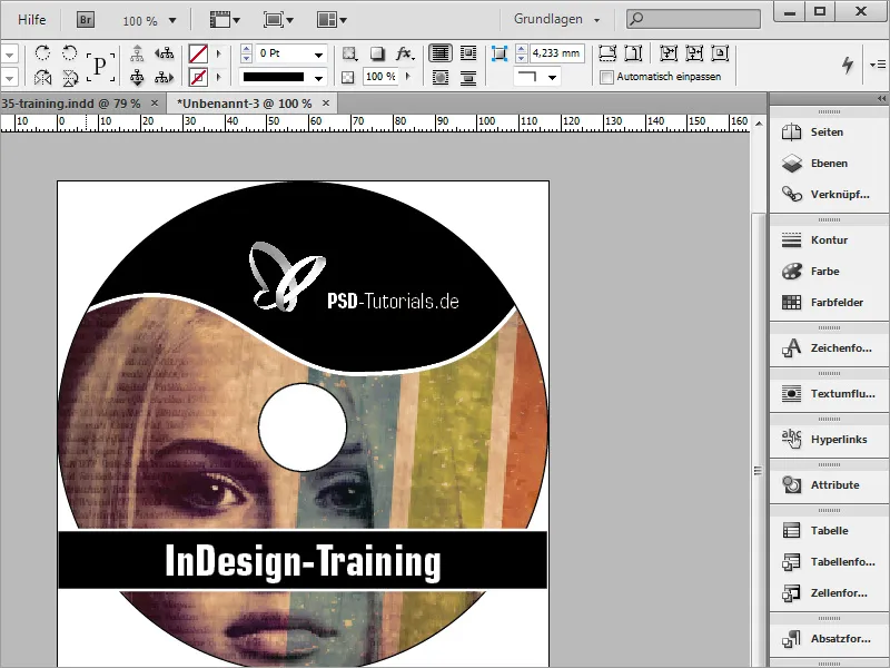 Diseño de carátulas y etiquetas de DVD - Parte 4: Creación de etiquetas en InDesign