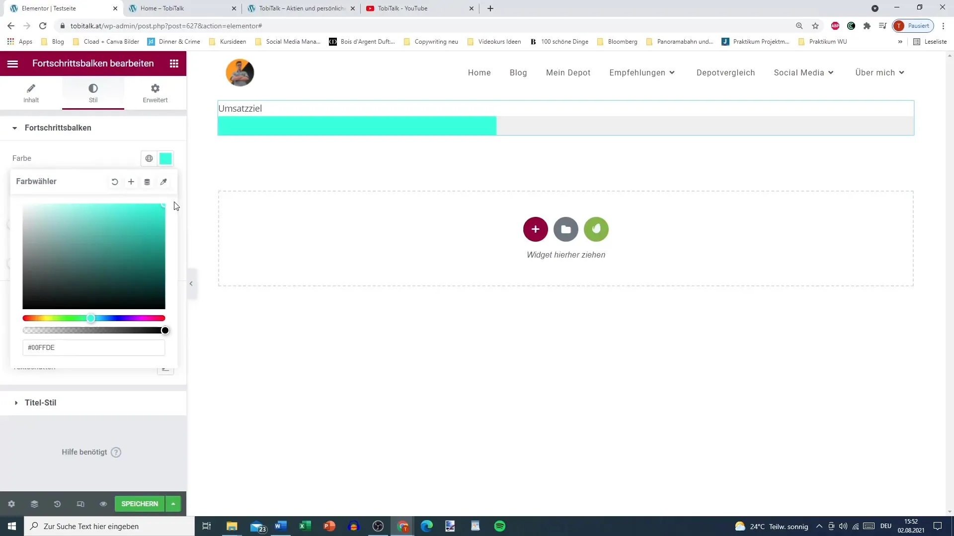 Créer et personnaliser la barre de progression dans Elementor Créer et personnaliser une barre de progression dans Elementor