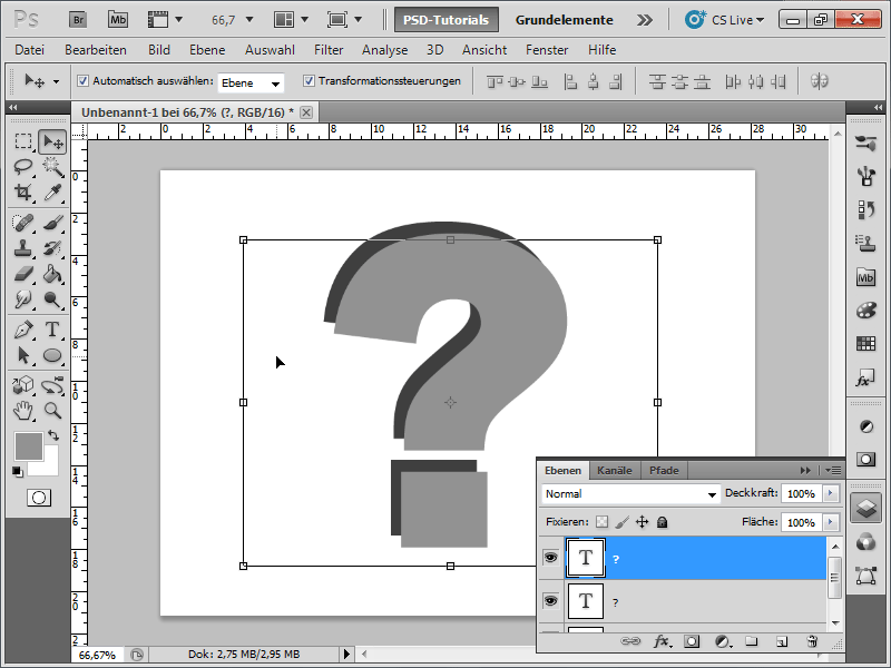 3D-Text erstellen - eine altmodische und die clevere Methode