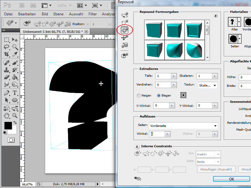 3D-tekst maken - een ouderwetse en slimme methode