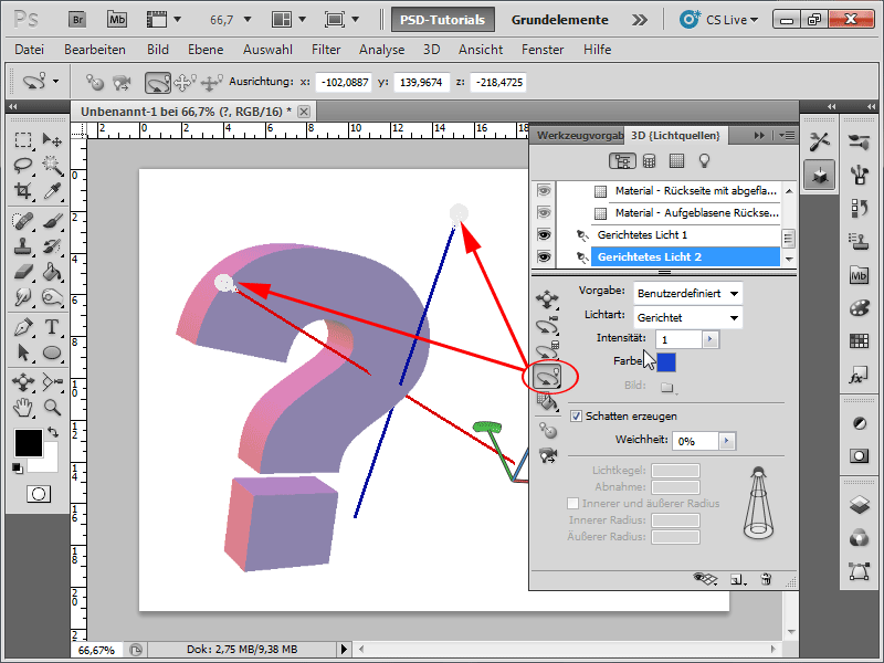 3D-Text erstellen - eine altmodische und die clevere Methode