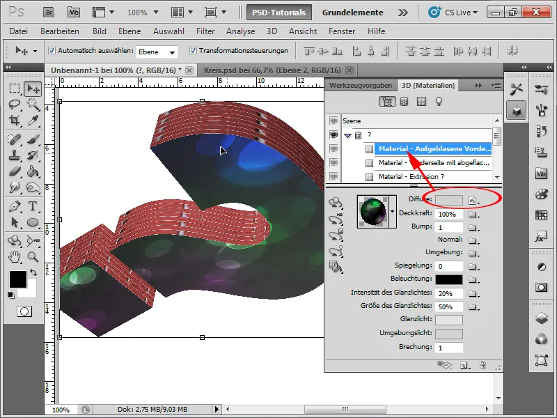 3D-tekst maken - een ouderwetse en slimme methode