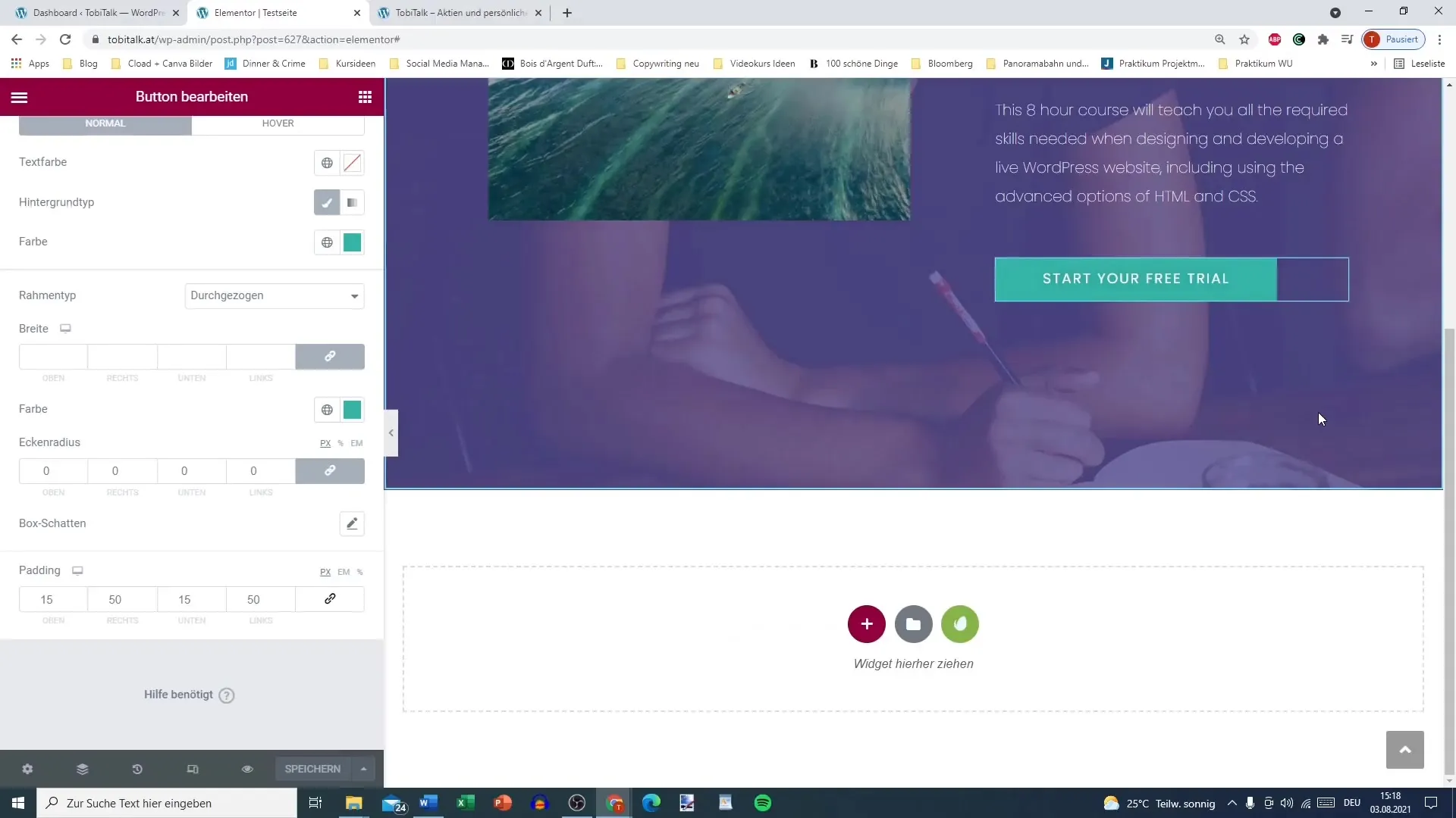 Mengoptimalkan footer dengan Elementor dan Envato