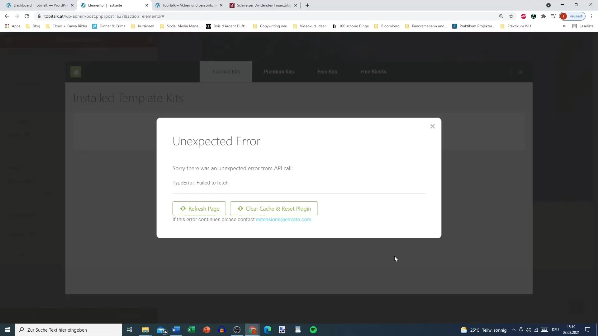 Mengoptimalkan footer dengan Elementor dan Envato