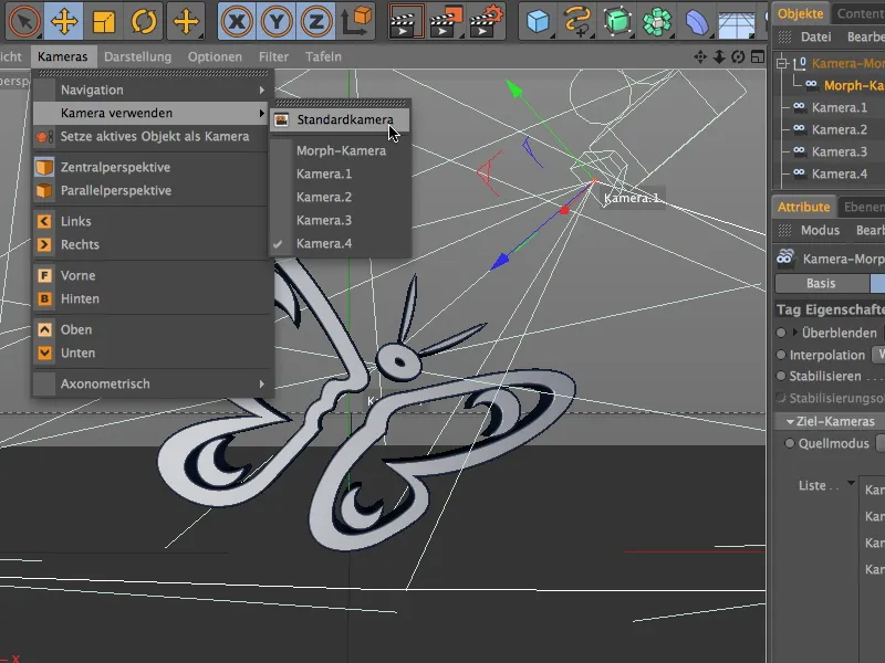 New in Release 14 - Camera morph for tracking shots