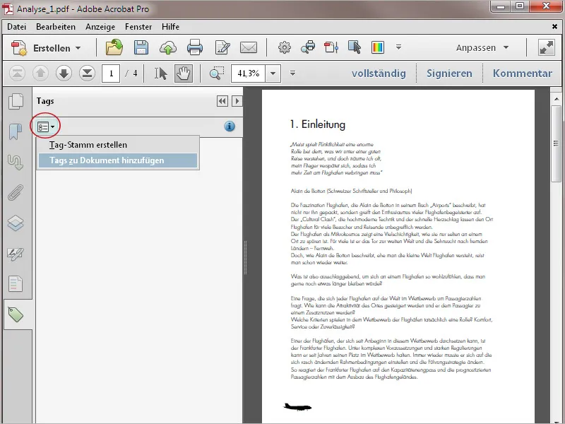 Making documents accessible with Acrobat - Editing details