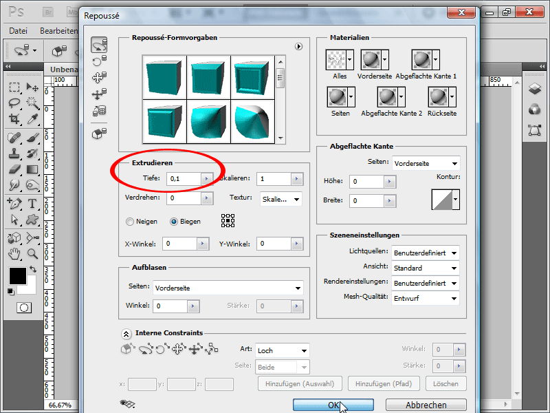 3D-Typo-Razpršilni učinek