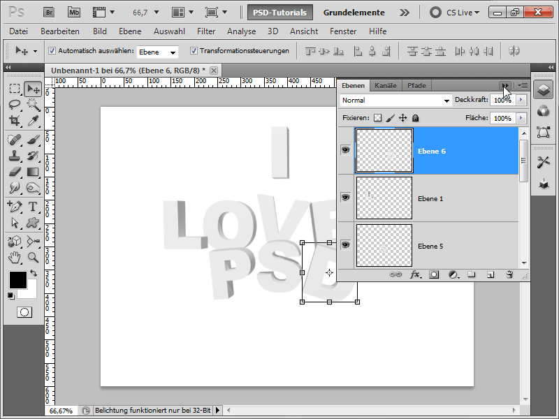 3D-Typo-Razpršilni učinek