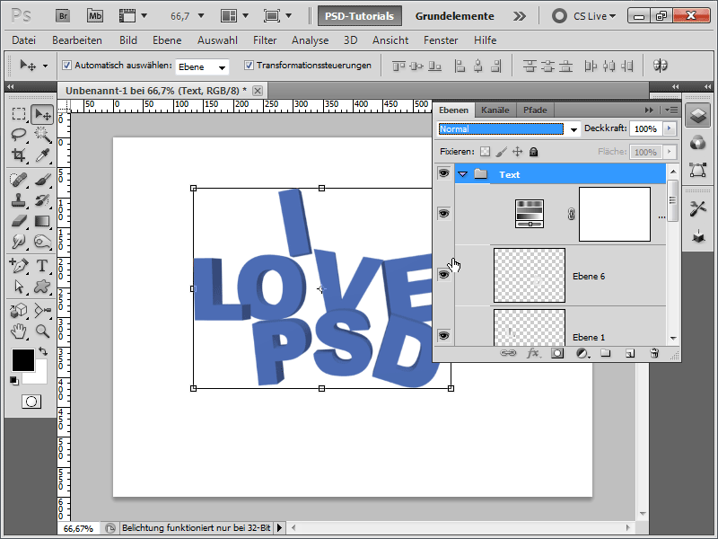 Effetto tipografico tridimensionale a schizzi