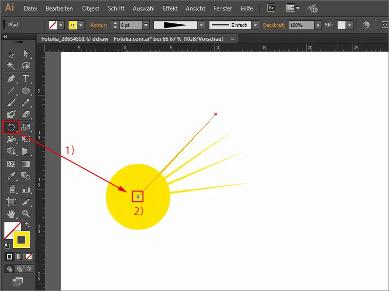 Tips og triks for Adobe Illustrator: Lage sol.