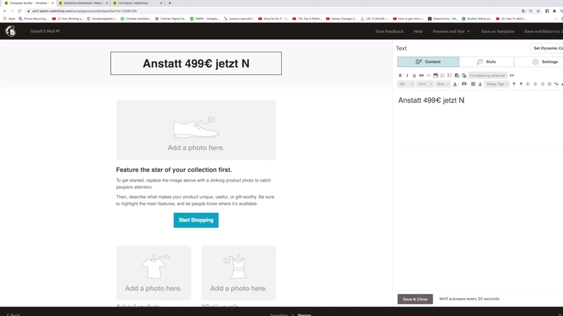 Učenje orodij za potovanje strank s programom Mailchimp: Navodila in strategije