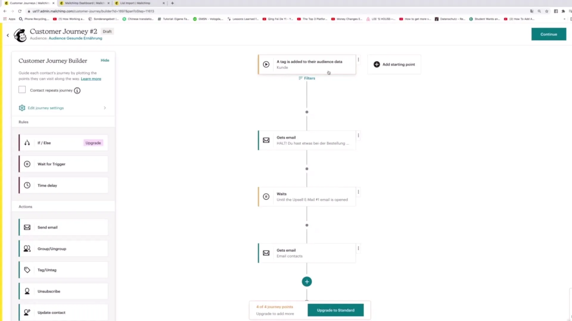 Učenje o orodjih za stranko poti Mailchimp: navodila in strategije