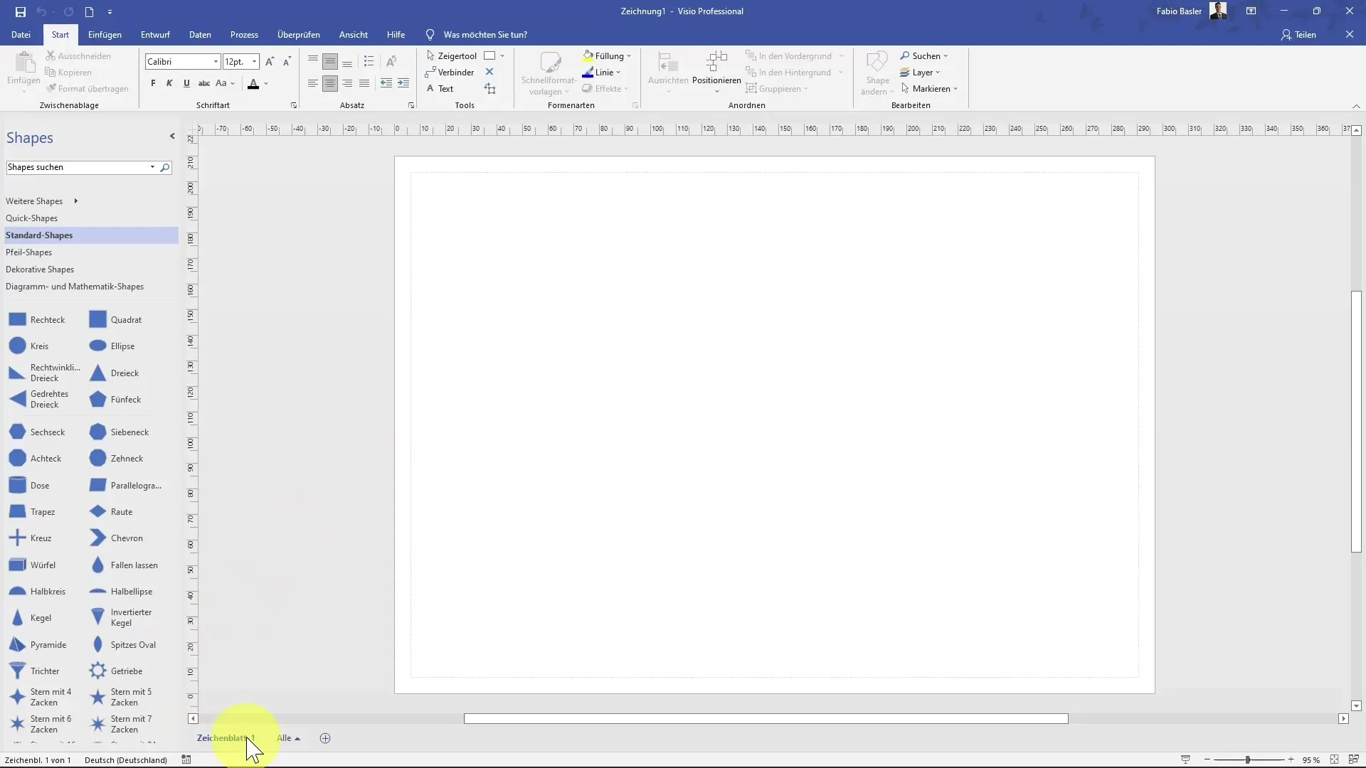 Efficient working with drawing sheets in Visio