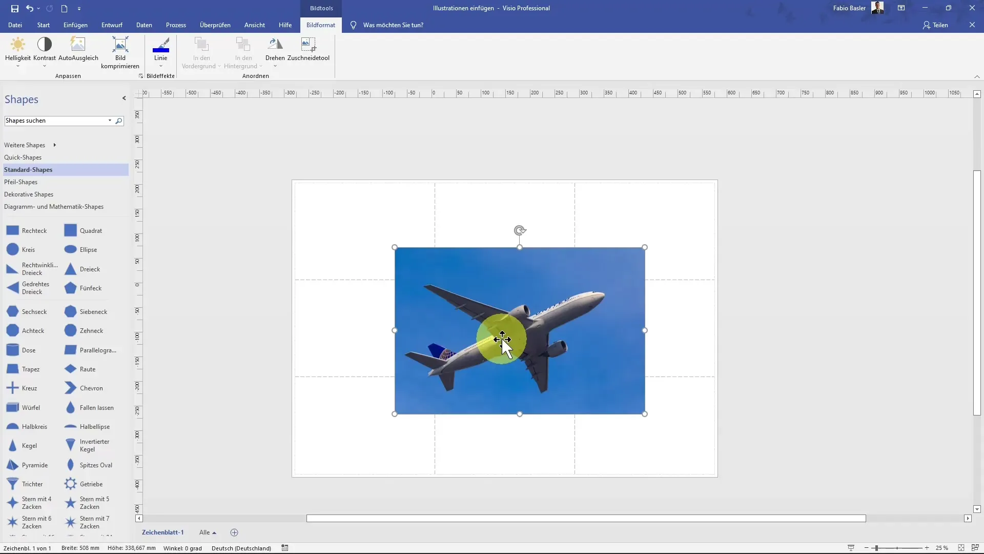 Insert MS Visio illustrations efficiently