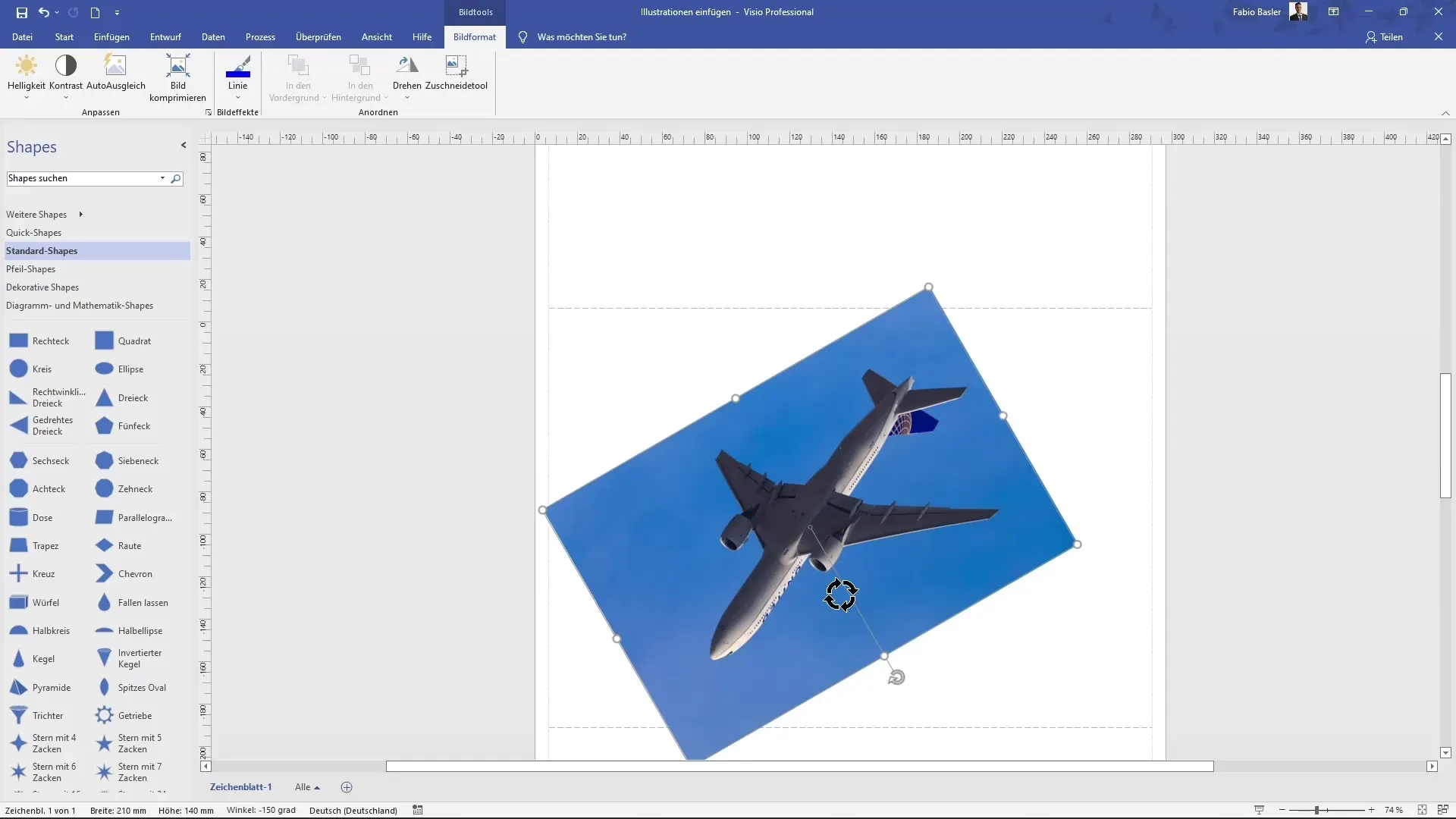 Insert MS Visio illustrations efficiently