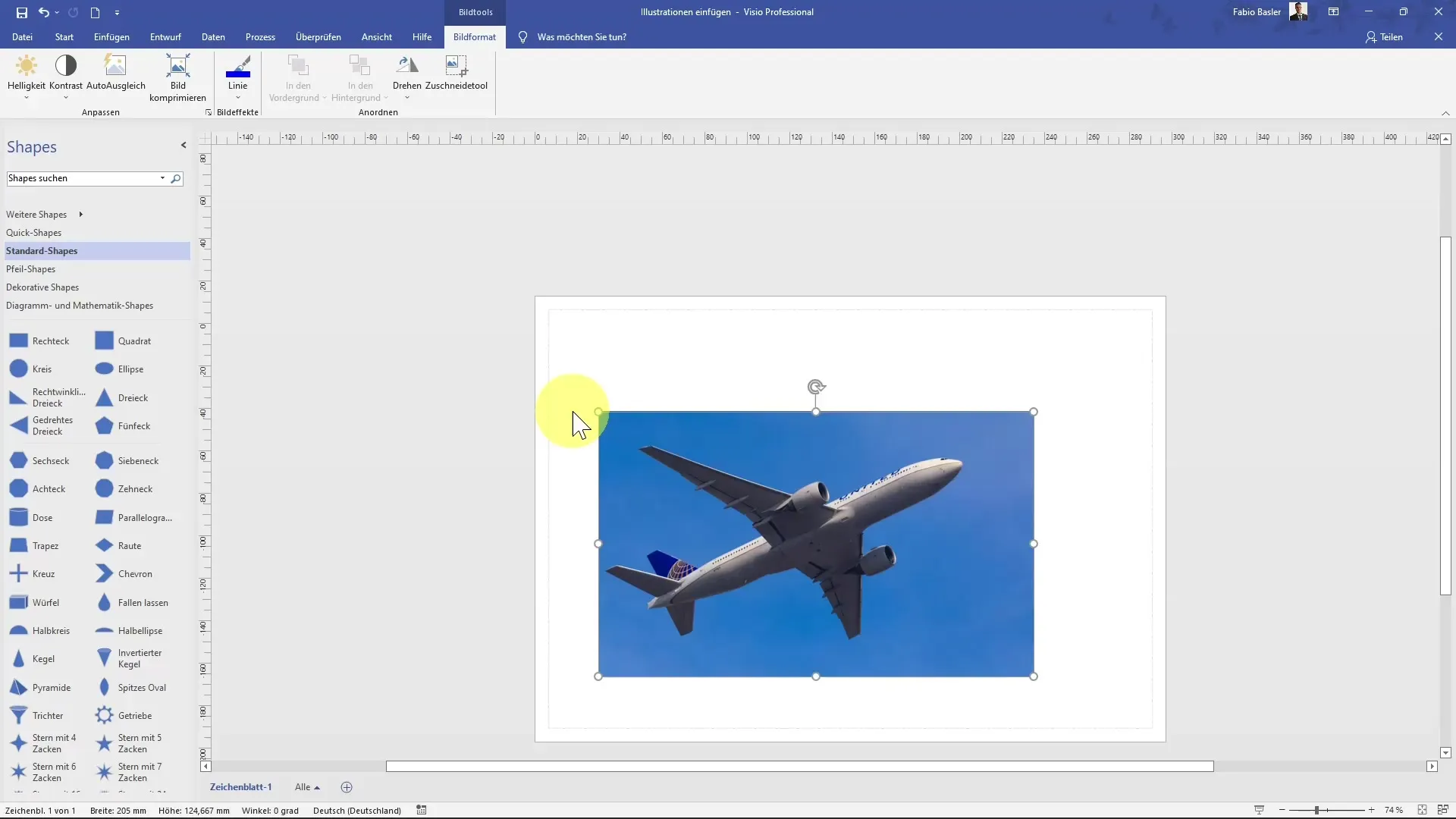 Insert MS Visio illustrations efficiently